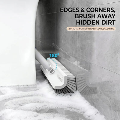 Corner Cleaning Brush 180 Degree Rotating Head Non-Slip Handle
