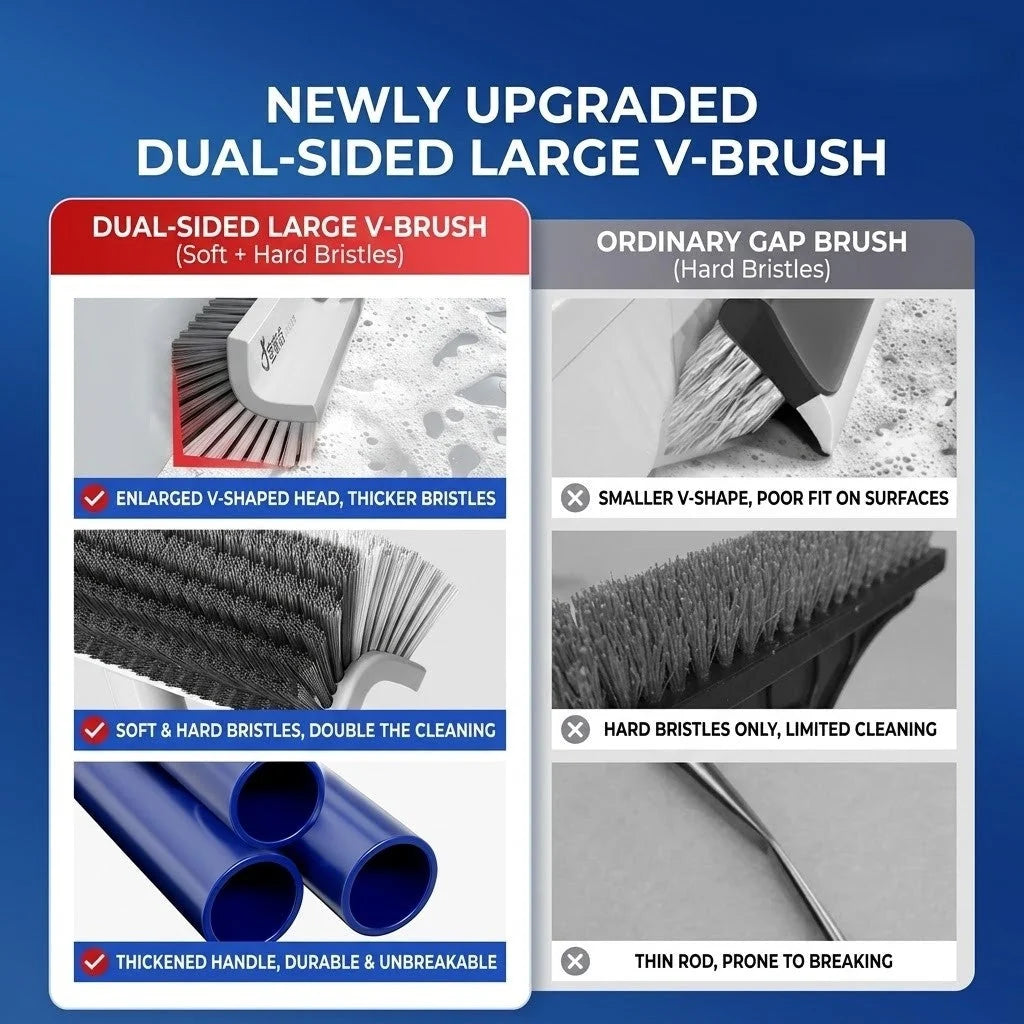 Corner Cleaning Brush 180 Degree Rotating Head Non-Slip Handle