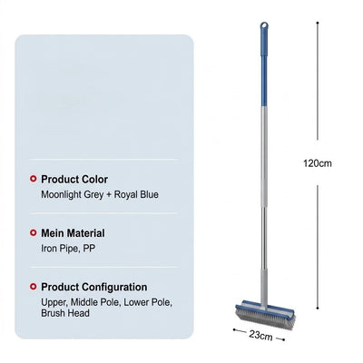 Corner Cleaning Brush 180 Degree Rotating Head Non-Slip Handle