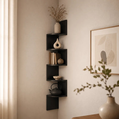 Corner Wall Shelf Multi-Tiered Space-Saving Design