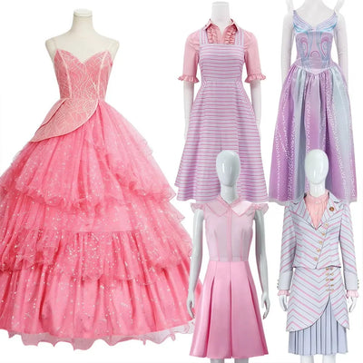 Cosplay Dress Fitted Bodice Layered Skirt & Sparkling Accents