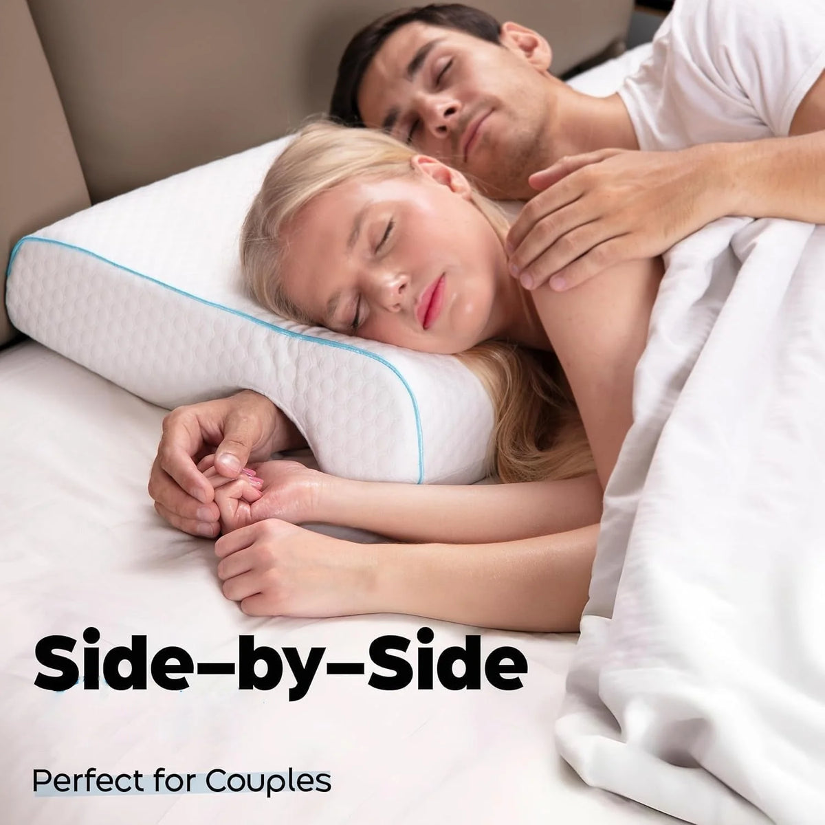 Couple Pillow L-Shaped Arm Tunnel Memory Foam