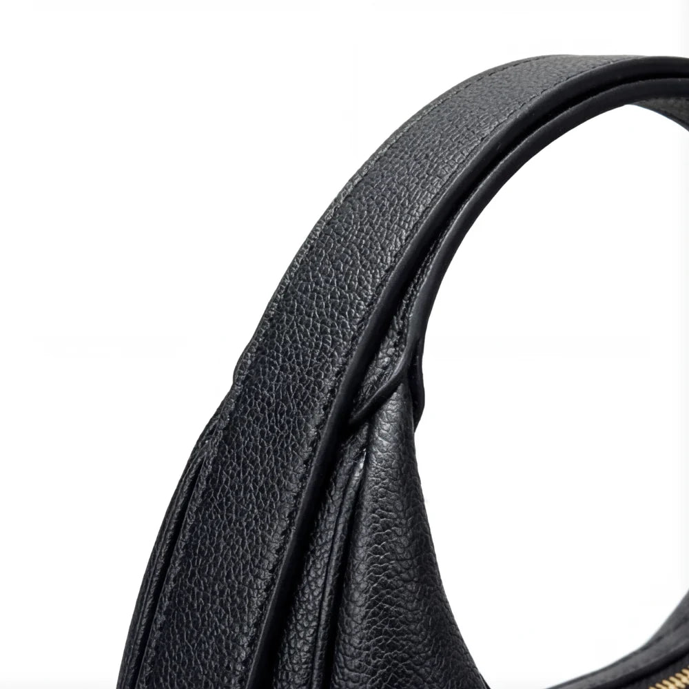 Crescent Shoulder Bag Convertible Strap Faux Leather Organized Interior