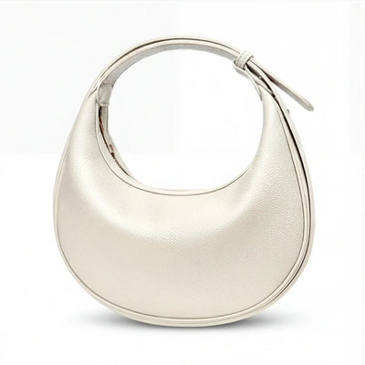 Crescent Shoulder Bag Convertible Strap Faux Leather Organized Interior