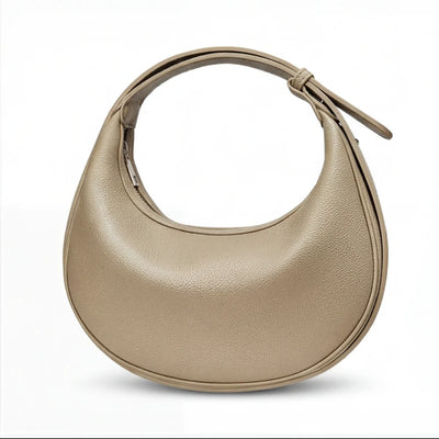 Crescent Shoulder Bag Convertible Strap Faux Leather Organized Interior