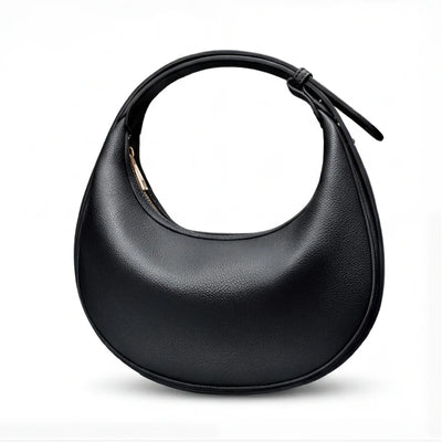 Crescent Shoulder Bag Convertible Strap Faux Leather Organized Interior