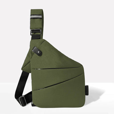 Crossbody Bag RFID-Blocking Cut-Resistant Strap Water-Repellent Fabric