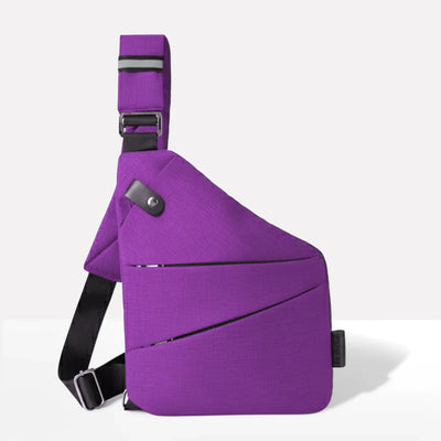 Crossbody Bag RFID-Blocking Cut-Resistant Strap Water-Repellent Fabric