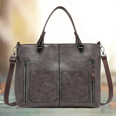 Crossbody Bag Top-Grain Leather Slim Padded Tablet Sleeve