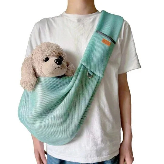 Crossbody Dog Sling Adjustable Strap & Safety Clip