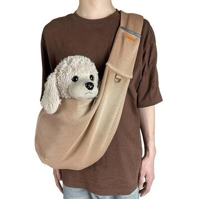 Crossbody Dog Sling Adjustable Strap & Safety Clip
