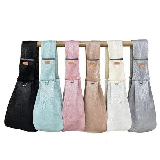 Crossbody Dog Sling Adjustable Strap & Safety Clip