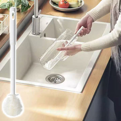 Cup & Mug Cleaning Brush Silicone Bristles Long Handle