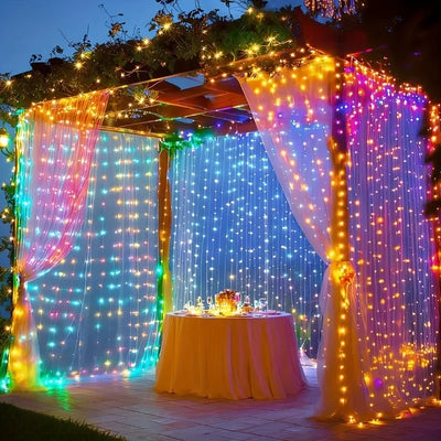 Curtain Lights LED USB-C Powered 8 Modes with Remote Control