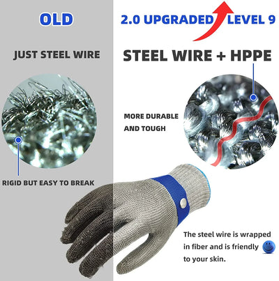 Cut-Resistant Glove Stainless Steel Mesh ANSI A9