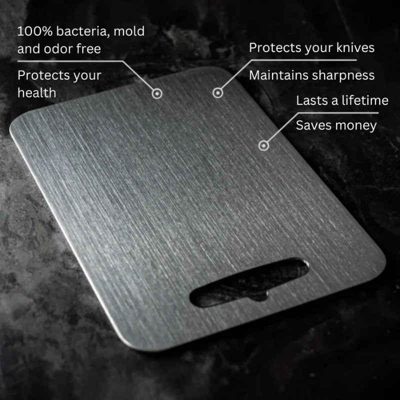Cutting Board Stainless Steel Scratch-Resistant & Non-Porous