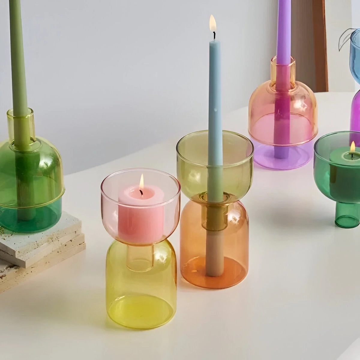 Cylindrical Candle Holder Modern Minimal 11 Styles