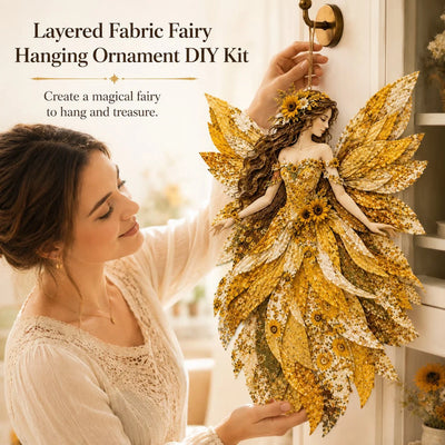 DIY Kit Layered Fabric Fairy Ready To Hang