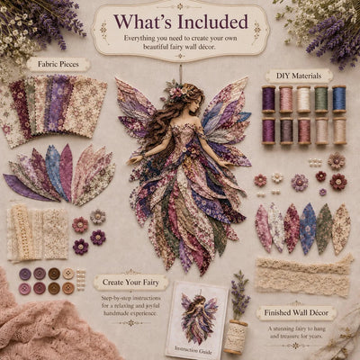 DIY Kit Layered Fabric Fairy Ready To Hang