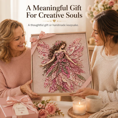 DIY Kit Layered Fabric Fairy Ready To Hang