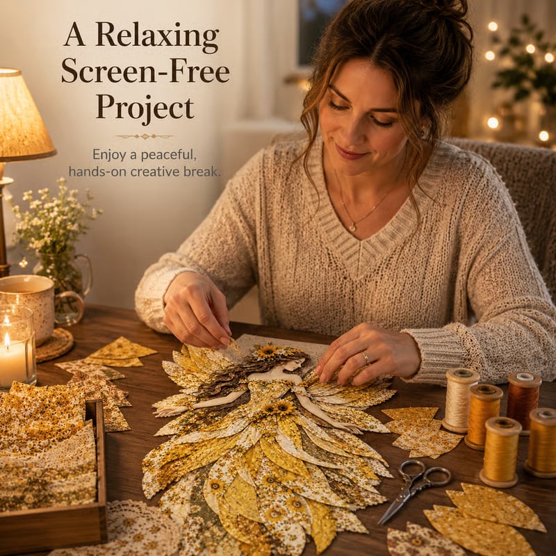 DIY Kit Layered Fabric Fairy Ready To Hang