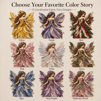 DIY Kit Layered Fabric Fairy Ready To Hang