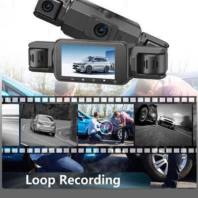 Dash Cam 4-Channel Infrared Night Vision WiFi App Viewing