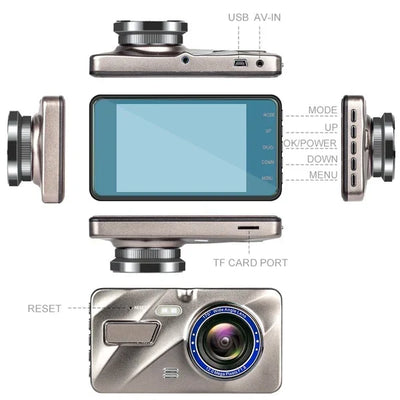 Dash Camera Front & Rear 1080p Impact Detection