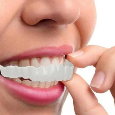 Dental Veneers Clip-On Upper & Lower Set with Silicone Fit