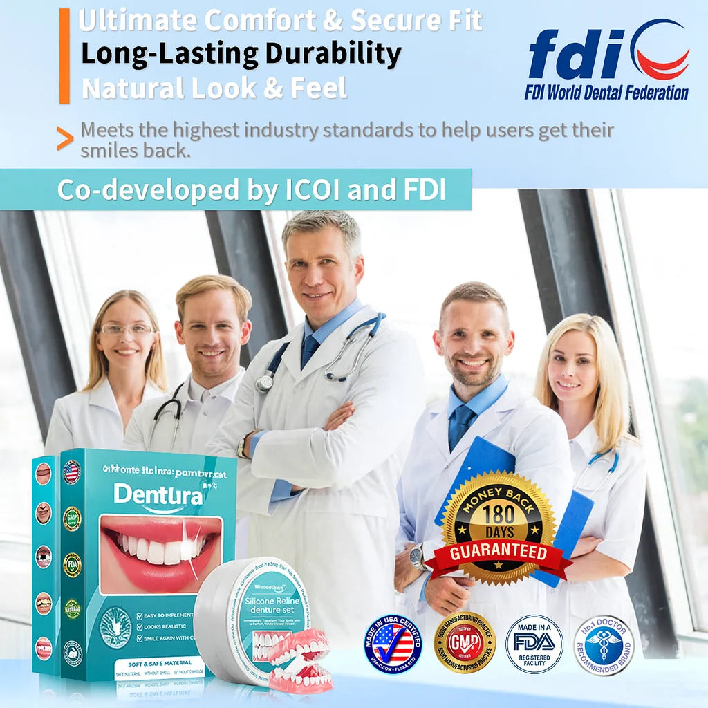 Denture Cover Set Silicone Upper & Lower