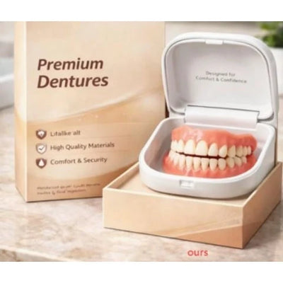 Denture Set Flexible Cushion Grip Upper & Lower