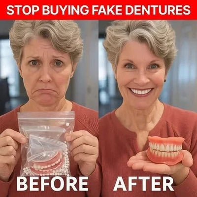 Denture Set Flexible Cushion Grip Upper & Lower