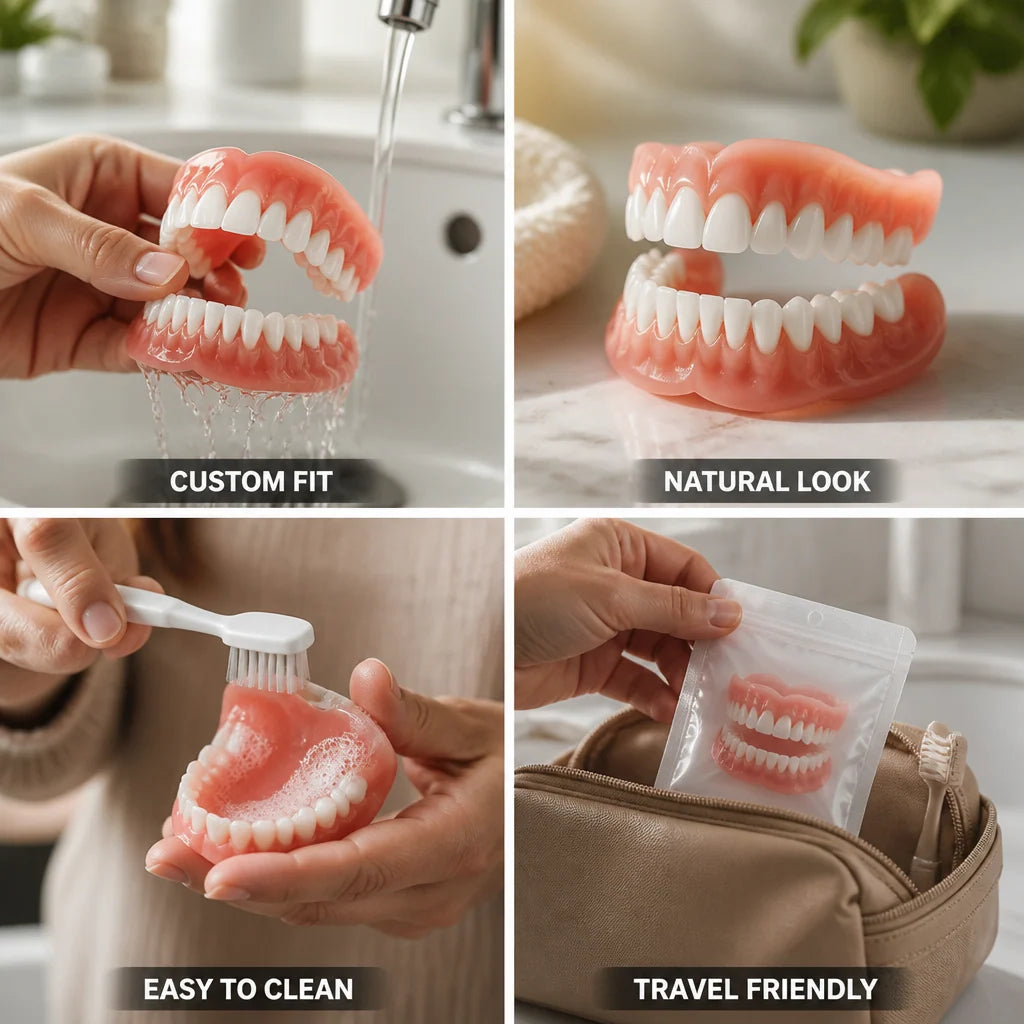 Denture Set Heat-Moldable Upper & Lower