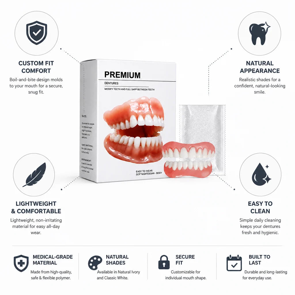 Denture Set Heat-Moldable Upper & Lower