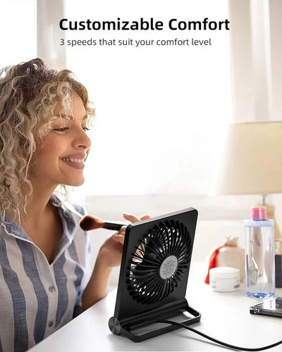 Desk Fan USB Powered Ultra Quiet 3-Speed