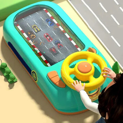 Desktop Race Track Toy Battery-Powered With Cars