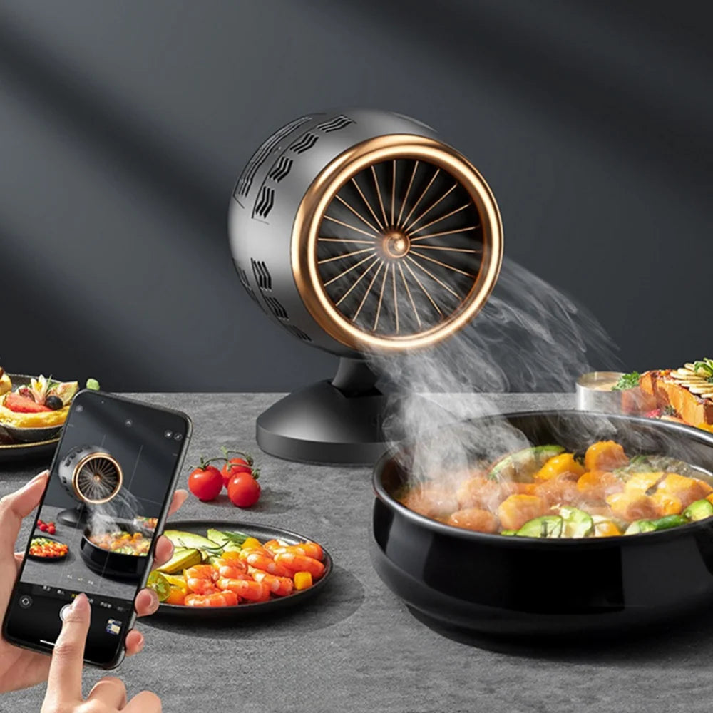 Desktop Range Hood USB-Powered Adjustable Washable Filter