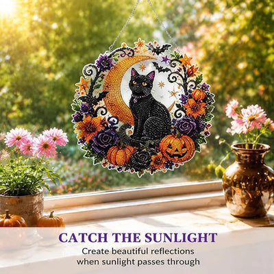 Diamond Painting Suncatcher Kit Clear Numbered Zones Multi-Faceted Rhinestones
