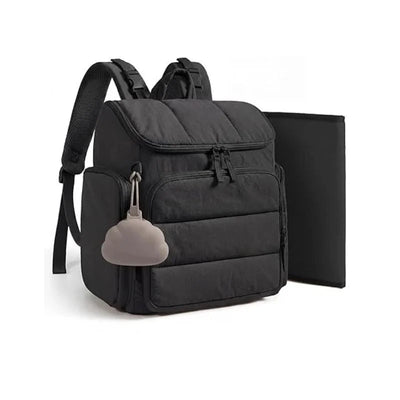 Diaper Backpack Insulated Bottle Pockets Divided Interior Stroller Loops