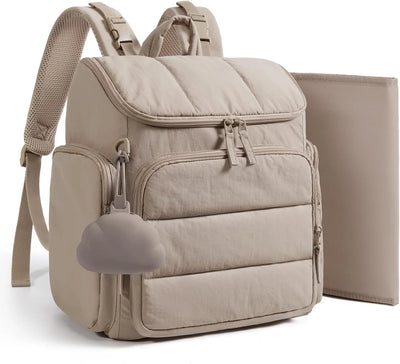 Diaper Backpack Insulated Bottle Pockets Divided Interior Stroller Loops