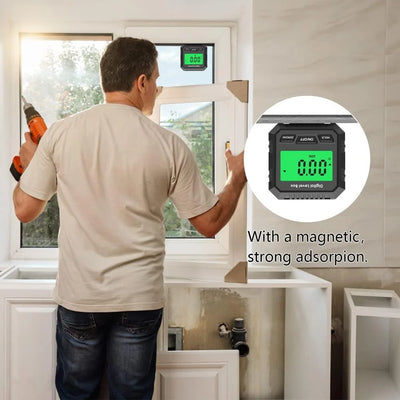 Digital Angle Gauge Magnetic Base High-Precision ±0.2°