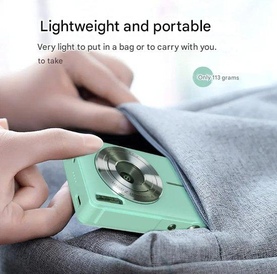 Digital Camera Vintage Style One-Click Capture 1080p