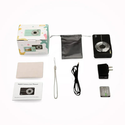Digital Camera Vintage Style One-Click Capture 1080p