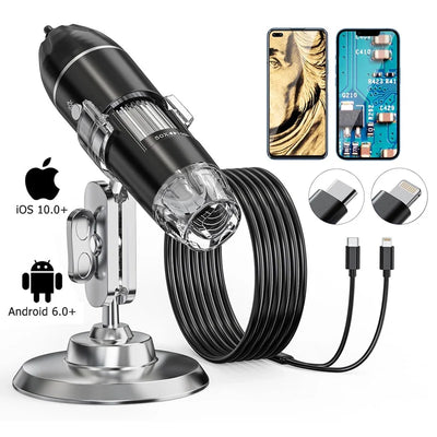 Digital Microscope 1600x Magnification USB-Powered