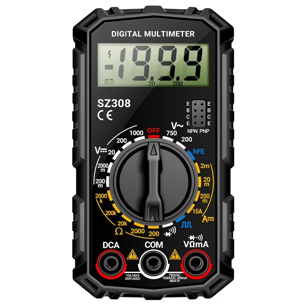 Digital Multimeter AC/DC Voltage Continuity & Diode Testing