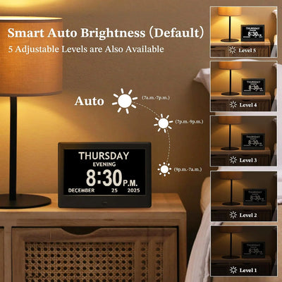 Digital Routine Clock Large Display Eight Activity Reminders