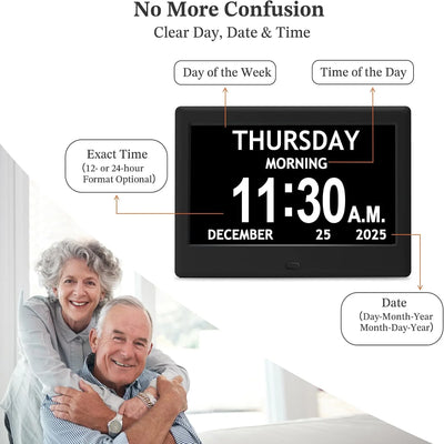 Digital Routine Clock Large Display Eight Activity Reminders