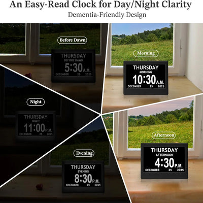 Digital Routine Clock Large Display Eight Activity Reminders
