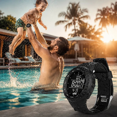 Digital Sports Watch Shockproof & Water-Resistant LED Backlight