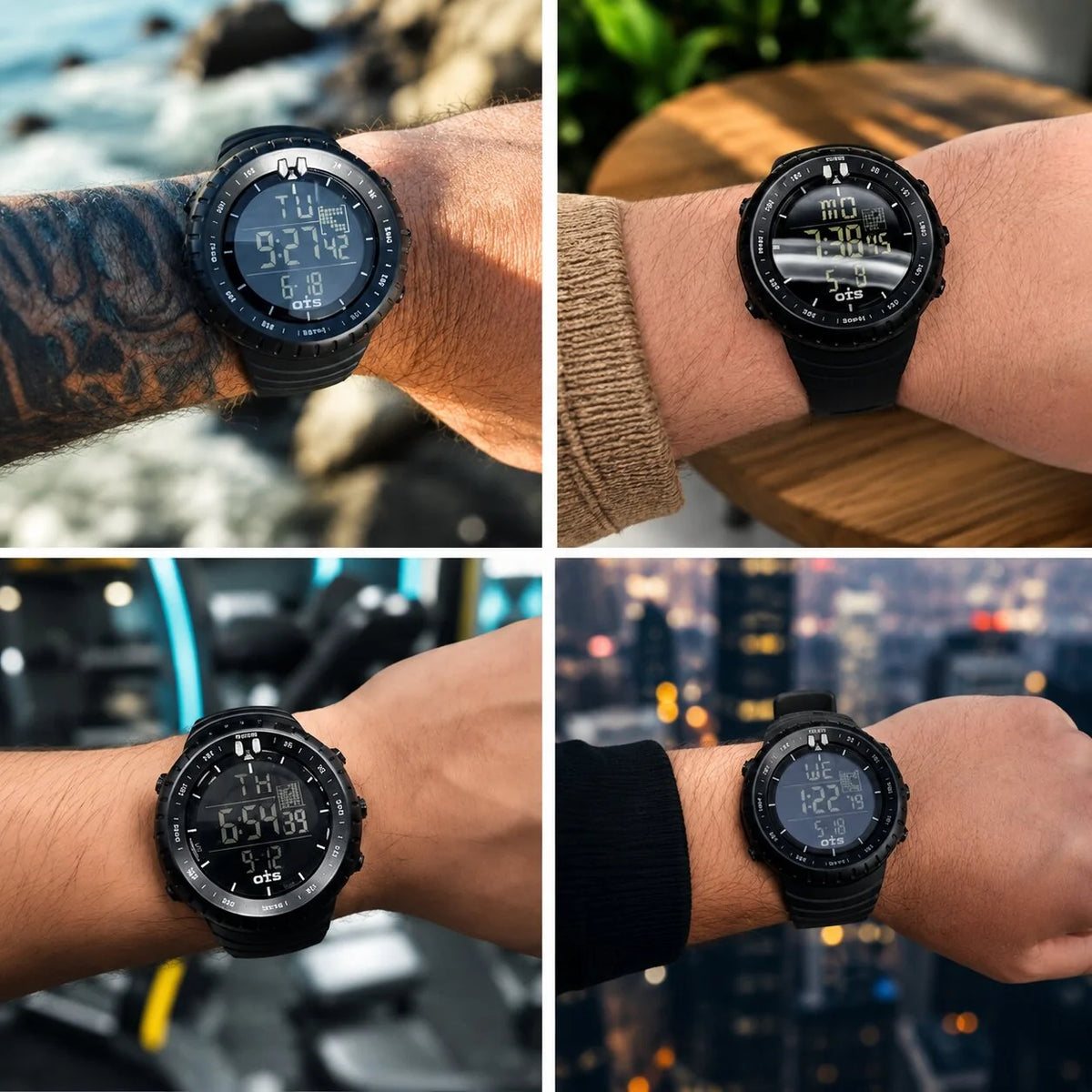 Digital Sports Watch Shockproof & Water-Resistant LED Backlight
